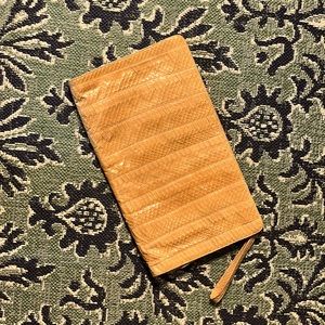 Vintage 1970's snakeskin clutch